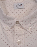 CELIO Button-Down Collar White With Pocket   Slim Fit