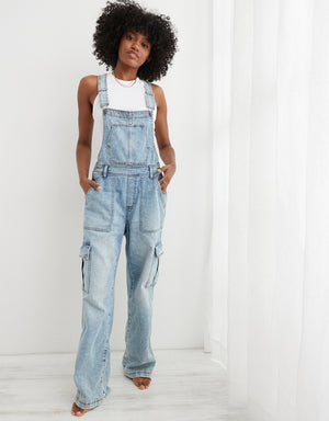 AERIE BAGGY CARGO OVERALLS