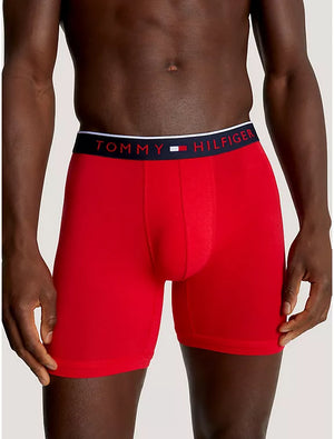 TOMMY HILFIGER ESSENTIAL LUXE STRETCH BOXER BRIEF RED