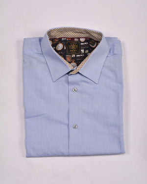 Next Easy Iron  Oxford Shirt Blue  Slim Fit