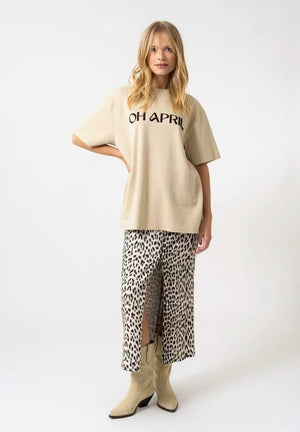 H&M Oversized T-Shirt beige OH