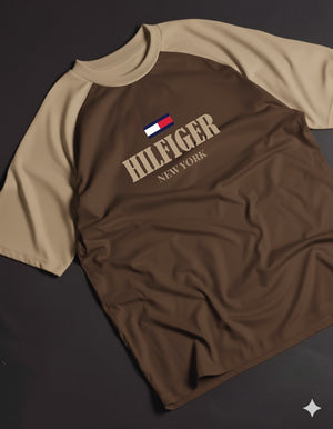 Tommy Hilfiger signature logo front print t-shirt Raglan