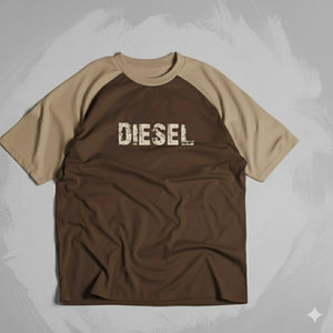 Diesel  Raglan  T-shirt Coffee/Beige