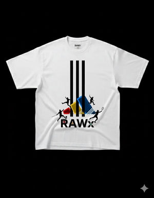 RAWx Classic Graphic Drop Shoulder White tshirt