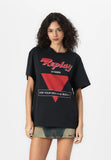 Reply Black Sportswear Essential T-Shirt chest print