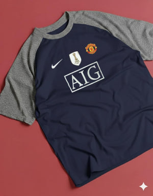 Manchester United Away Raglan Blue/Grey