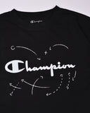 Champion Classic Graphic T-Shirt, Script Play Lines
