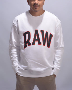 Premium French Terry Sweatshirt - Men- Black Maroon White