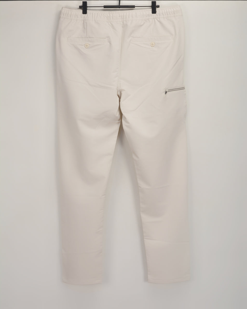 PacificBlue  Sweatpant Jogger Pants Off-White with pocket zipper