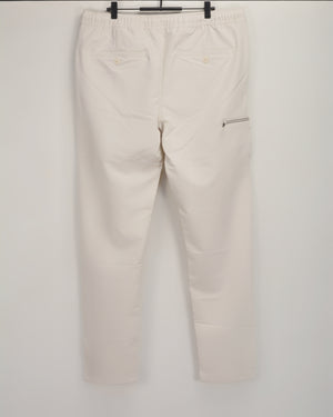 PacificBlue  Sweatpant Jogger Pants Off-White with pocket zipper