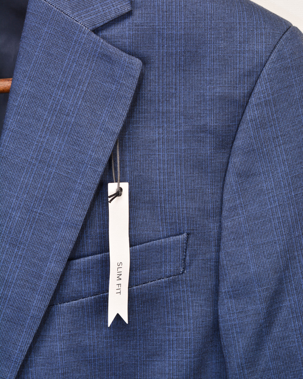 Dressmann  Blazer Printed Jersey RF Blue Check