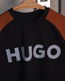 HUGO Dulivio Raglan Black/Brown T-shirt