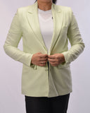 KIABI Linen blazer AED 169 Green