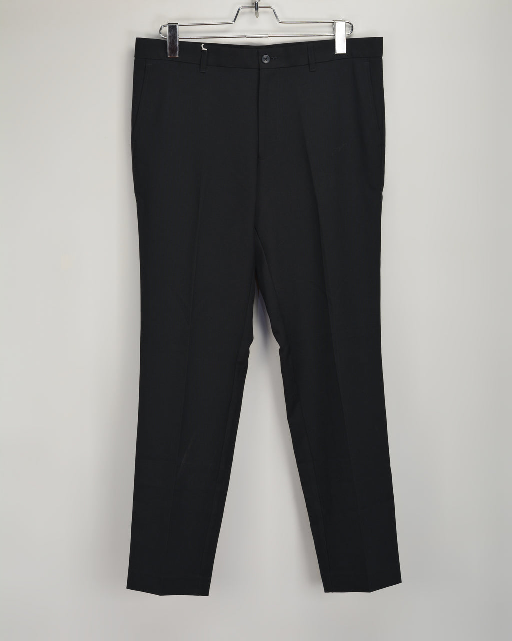 M&S COLLECTION  Big & Tall Regular Fit Flat Front Trousers Black