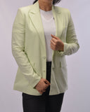 KIABI Linen blazer AED 169 Green