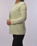 KIABI Linen blazer AED 169 Green