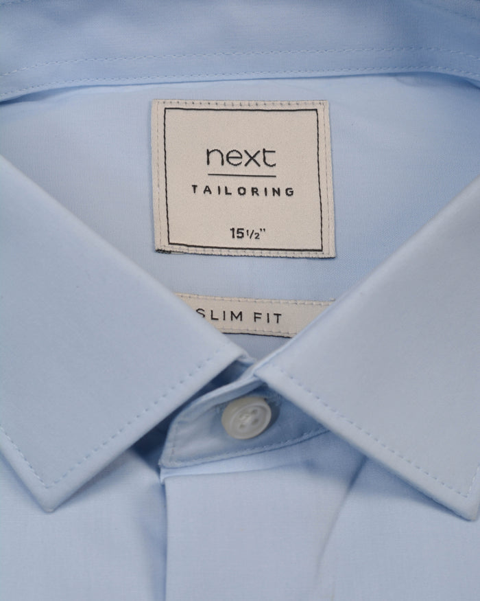 Next Easy Iron  Oxford Shirt Sky Blue Slim fit
