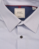 Next Easy Iron  Oxford Shirt Sky Blue print Slim fit