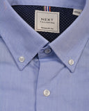 Next Easy Iron  Button Down Oxford Shirt Blue pocket Regular Fit