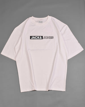 Jack&Jones Printed Crew Neck T-Shirt JJECORP White