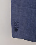 MCNEAL Slim fit 2-knoops colbert met klepzakken in jeans Double-Breasted Blazer