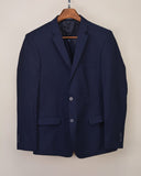 BURTON Slim Fit Blue Semi Plain Jacket