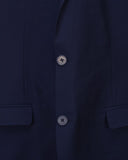 BURTON Slim Fit Blue Semi Plain Jacket