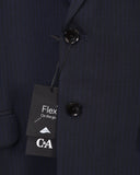 C&A Flex Slim fit Stripe Dark Blue