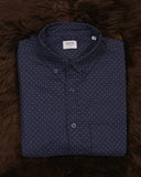 CELIO Printed Shirt with Button-Down Collar Blue Regular