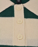 DIVIDED Jacquard-knit jumper OFF WHITE AND BOTTOL GREEN
