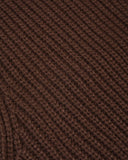 DIVIDED  Women Houndstooth Pattern Knit Sweater Vest Sleeveless DARK BROWN