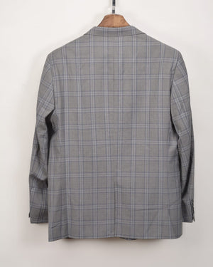 Slim Fit Check Suit Jacket GREY CHECK
