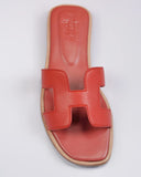 H CUT-OUT WOMEN ORAN SANDAL RED TWO TONE