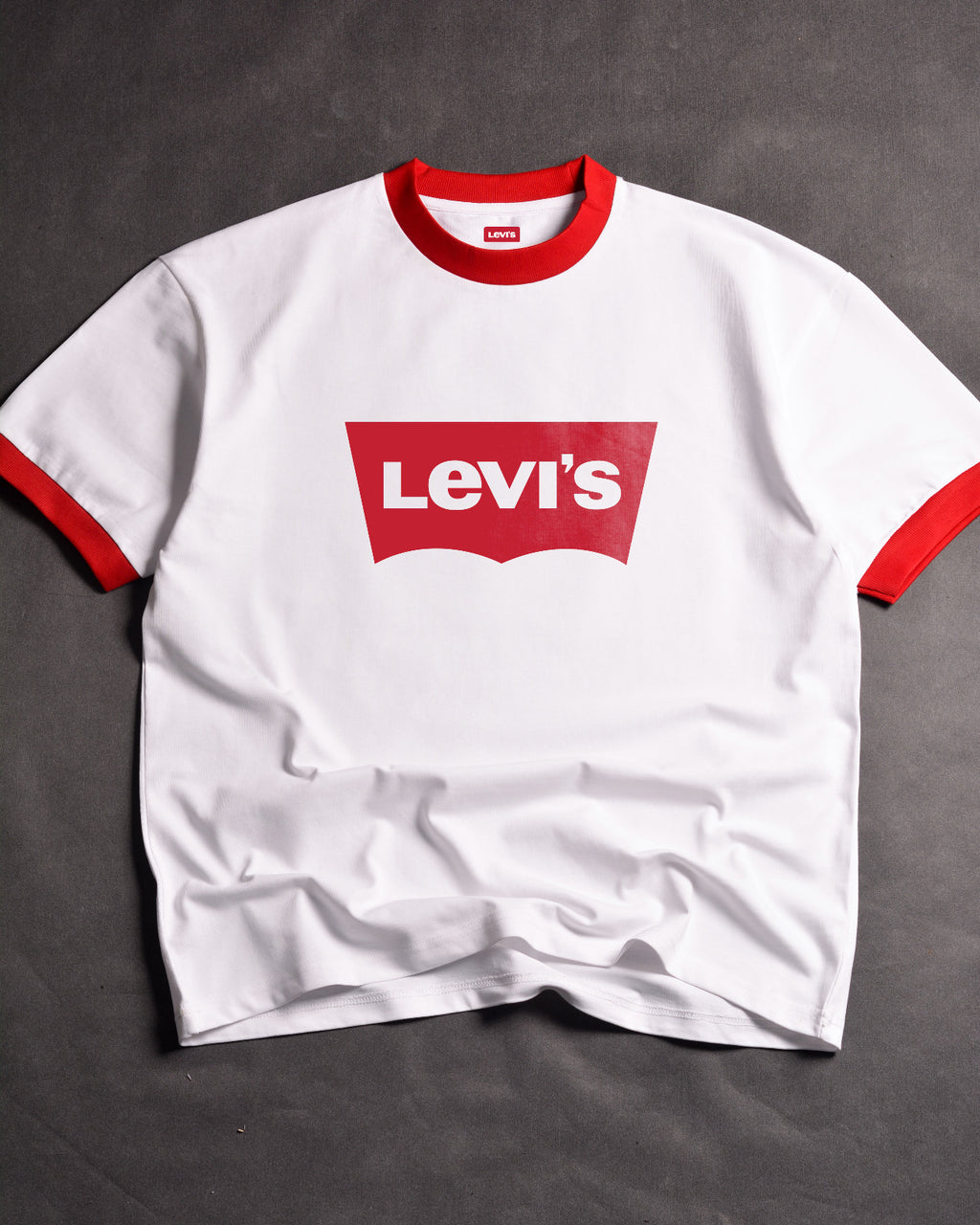 Ringer Oversized Levis T Shirt Levi's Classic Graphic Ringer White