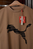 P Shaded Cat Tee Men's T-shirt Beige