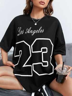 H&M Oversized T-Shirt black 23