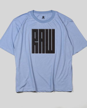 G STAR  Big Typoghraphic Print T-Shirt Blue