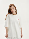 H&M Oversized T-Shirt WHITE HEART