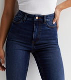 NEW LOOK Navy Mid Wash Lift & Shape Jenna Skinny Jeans
