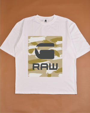 G-Star CAMO BOX GRAPHIC T-SHIRT WHITE