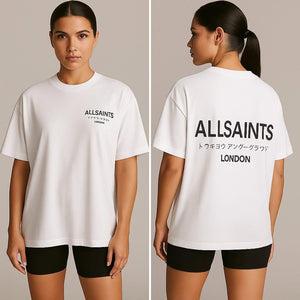 ALLSAINTS Underground Oversized Crew Neck T-Shirt White