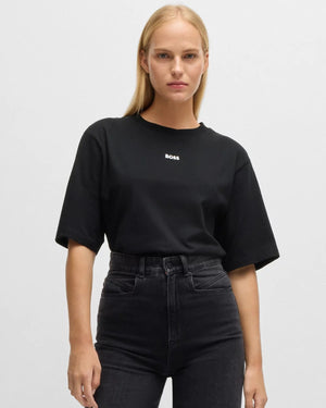 HUGO Cotton-jersey T-shirt with logo print