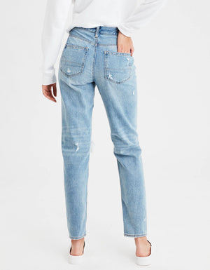 AE Ripped Mom Jeans Cool Classic