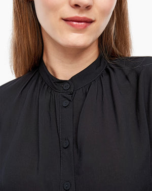 Q/S Designed by S.Oliver® Modal Tunic with Pleated Details - Black