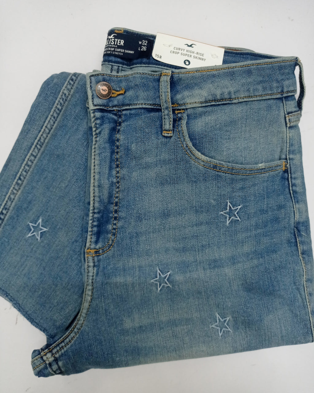 HOLLISTER®|Classic stretch High Rise cropped jeans