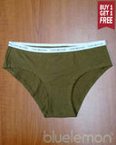 Tommy Hilfiger Women's Th Cotton Lace Hipster Panties - Olive
