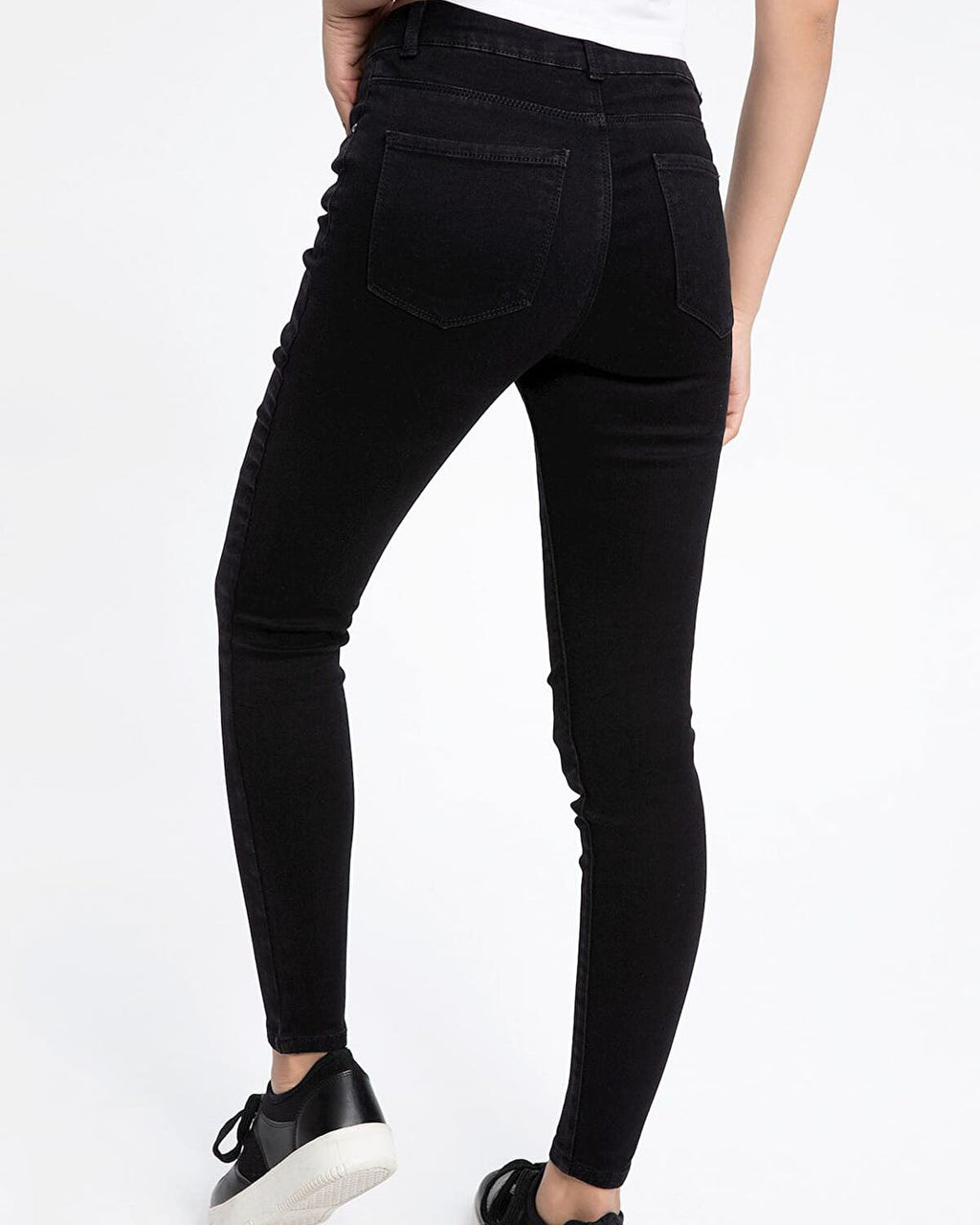 Defacto Women's Agata Mid-Rise Super Skinny Jean