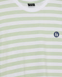 Lefties THICK STRIPE PRINTED T-SHIRT Green/White