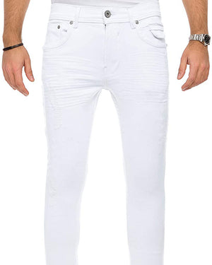 RAW X Men's Skinny Fit Stretch Jeans White 2