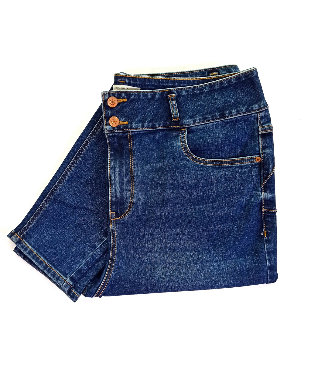 New look curves Deep Blue'Lift & Shape' Yazmin Skinny Jeans-Deep Blue